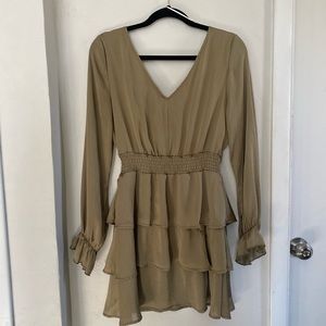 Altars State Olive long sleeve dress